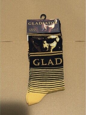 New Mens Gladiator Socks Size 6-12 Crew Length Sock 1 Pair